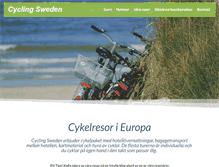 Tablet Screenshot of cyclingsweden.se